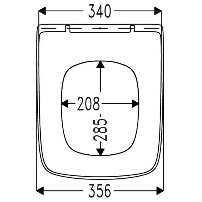 Hamberger Daya Slim WC Sitz mit SoftClose, für Geberit Smyle Square