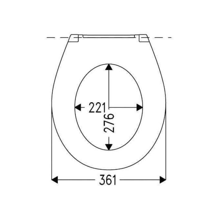 Hamberger Deltano WC Sitz ohne Absenkautomatik