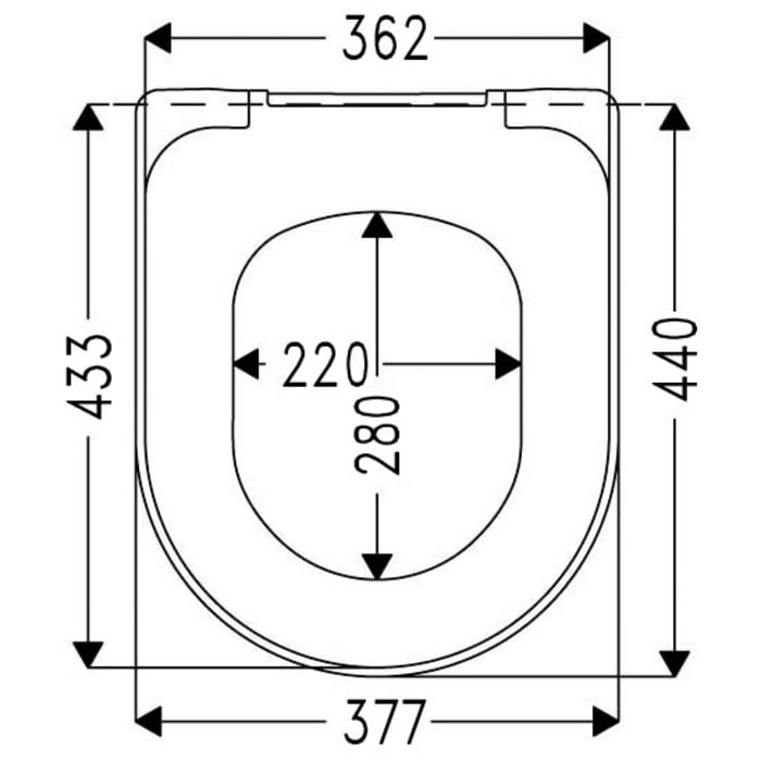 Hamberger Tube WC-Sitz mit Softclose