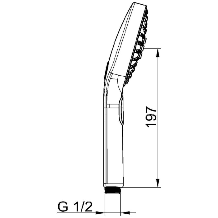 Hansa HANSAACTIVEJET Handbrause, 3-strahlig