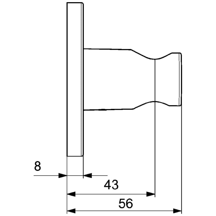 Hansa HANSALIVING Wandbrausehalter
