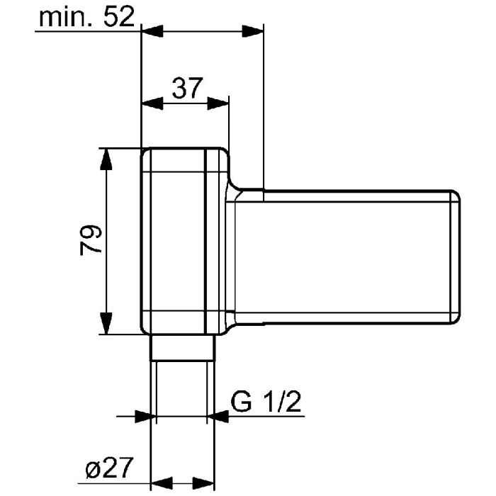 Hansa Hansavario Unterputz-Einbaukörper, für 2-Loch Wand-Batterie