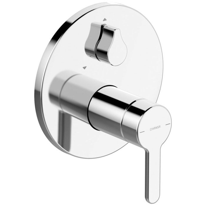 Hansa HANSADESIGNO Style Einhand-Wannen-Batterie, mit Sicherungseinrichtung, Rosette rund