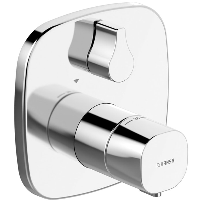 Hansa HANSADESIGNO Style Wannen-Thermostat-Batterie, Rosette eckig