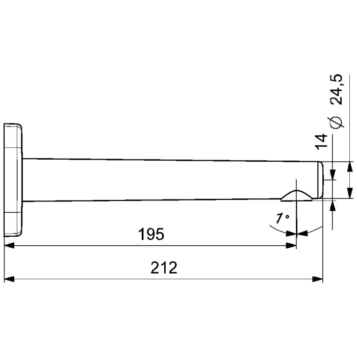 Hansa HANSADESIGNO Style Wanneneinlauf