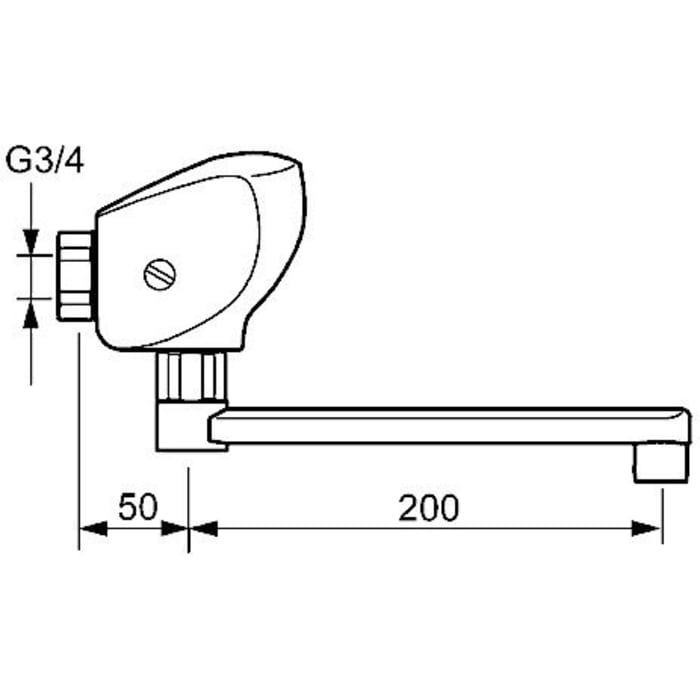 Hansa HANSAELECTRA Waschtisch-Elektronik-Batterie, Batteriebetrieb für Wandaufbau