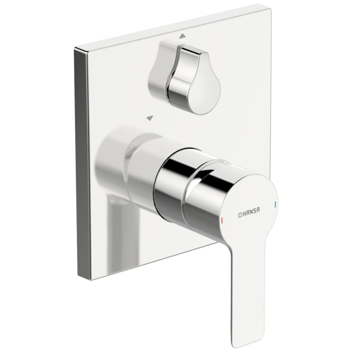 Hansa HANSALIGNA Fertigmontageset für Wanne-Brause, Rosette eckig