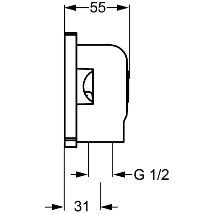 Hansa HANSAMATRIX Unterputz-Einbaukörper Anschlusswinkel