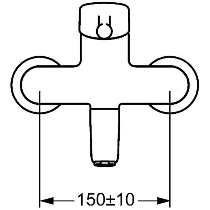 Hansa HANSAMEDIPRO Waschtisch-Einhand-Wandbatterie