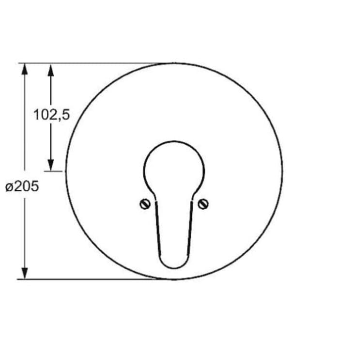 Hansa HANSAMIX Fertigset Einhand-Brause-Batterie