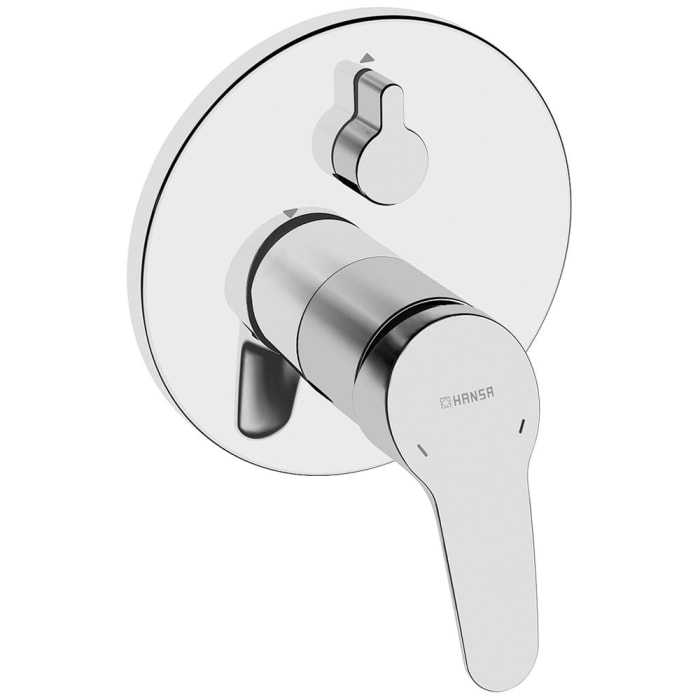 Hansa HANSAMIX Einhand-Wannen-Funktionseinheit mit Sicherungseinrichtung, Rosette rund