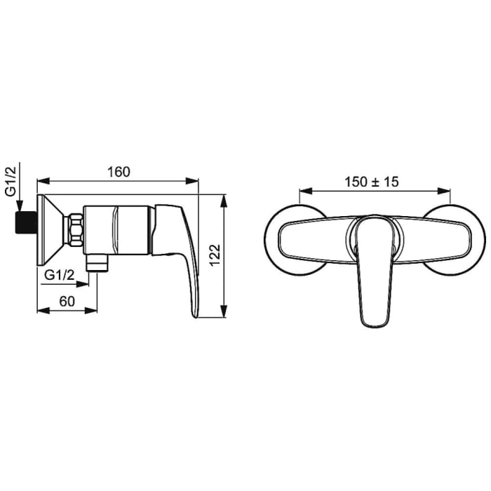 Hansa HANSAPINTO   Einhand-Brause-Batterie
