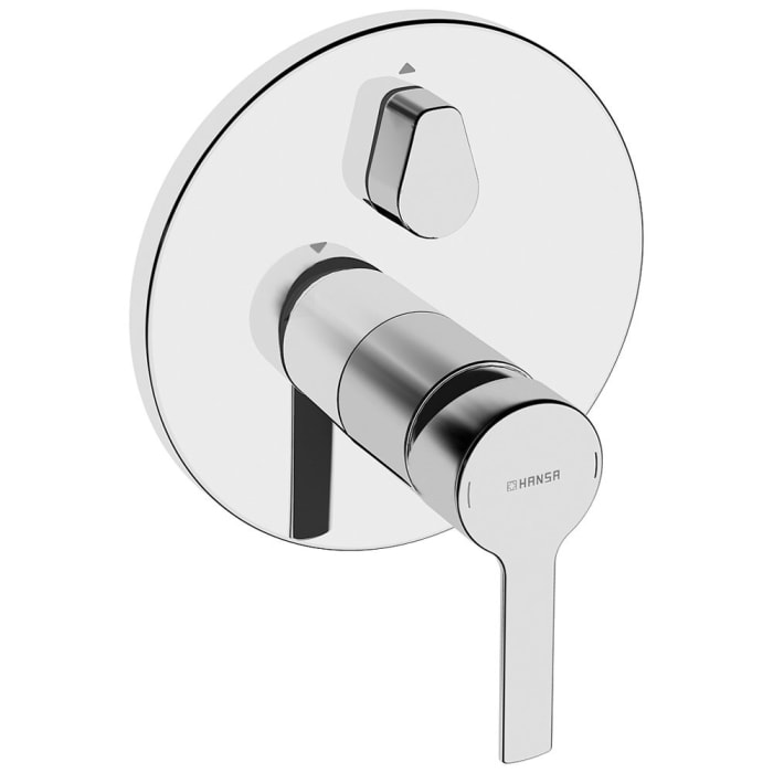 Hansa HANSARONDA Einhand-Wannen-Funktionseinheit mit Sicherungseinrichtung, Rosette rund