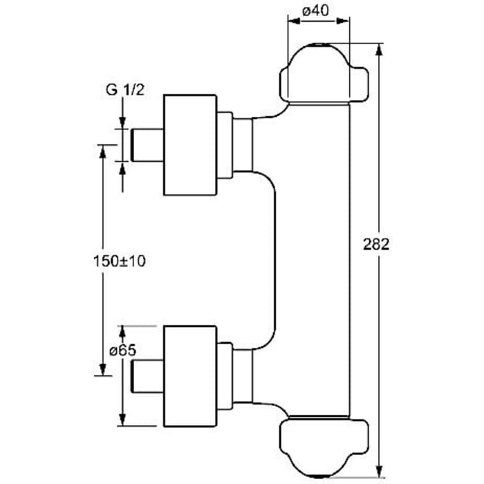 Hansa HANSACARE Brause-Thermostat-Batterie