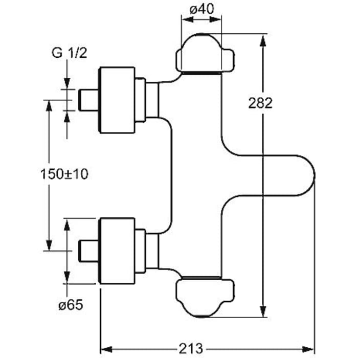 Hansa HANSACARE Wannen-Thermostat-Batterie
