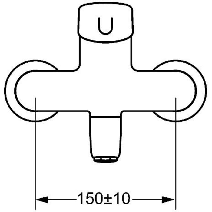 Hansa HANSAMEDIPRO Waschtisch-Einhand-Wandbatterie