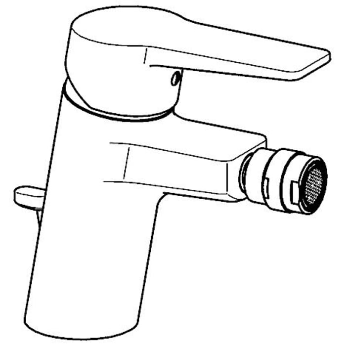 Hansa HANSATWIST Einhand Einloch-Bidetbatterie