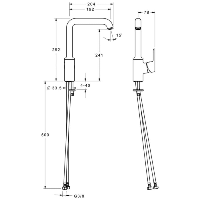 Hansa HANSAPRIMO Spültisch-Einhand-Einlochbatterie