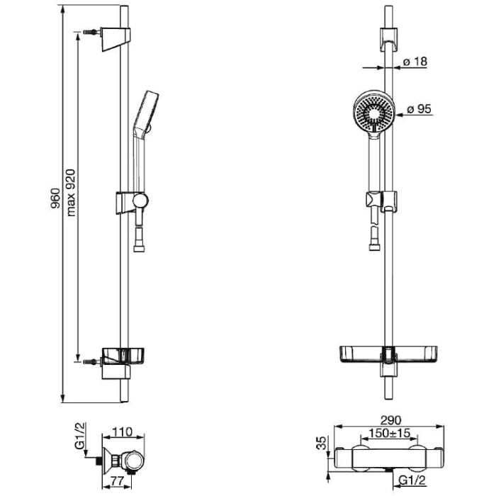 Hansa HANSAMICRA Renovierungsset Brause