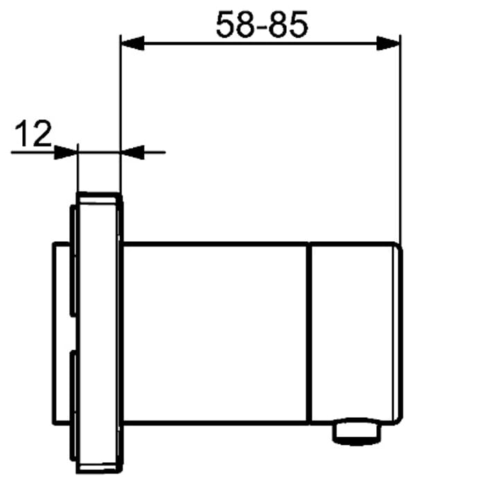 Hansa HANSALIVING Fertigmontageset mit Funktionseinheit Thermostatbatterie