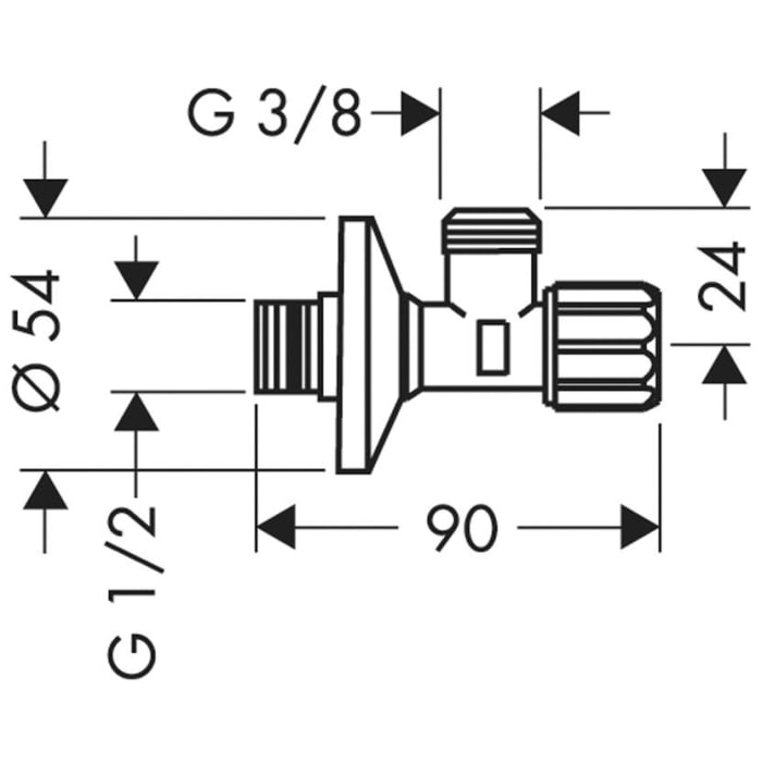AXOR Eckventil mit Feinfilter