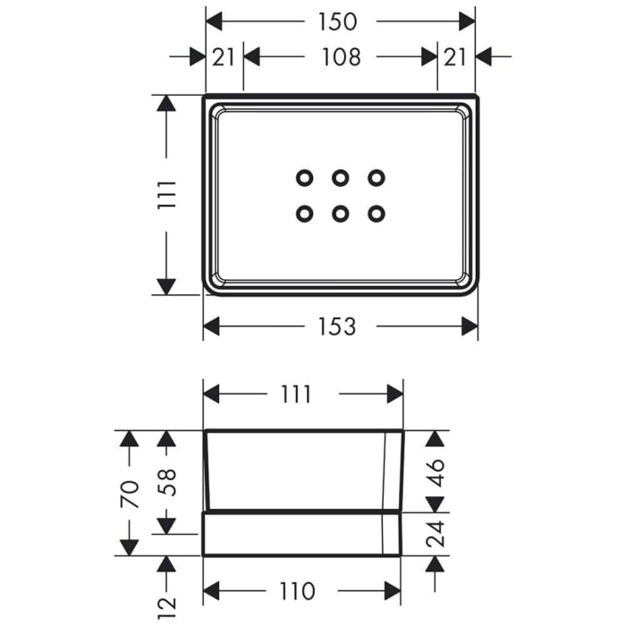 AXOR Universal Ablage, für Dusche