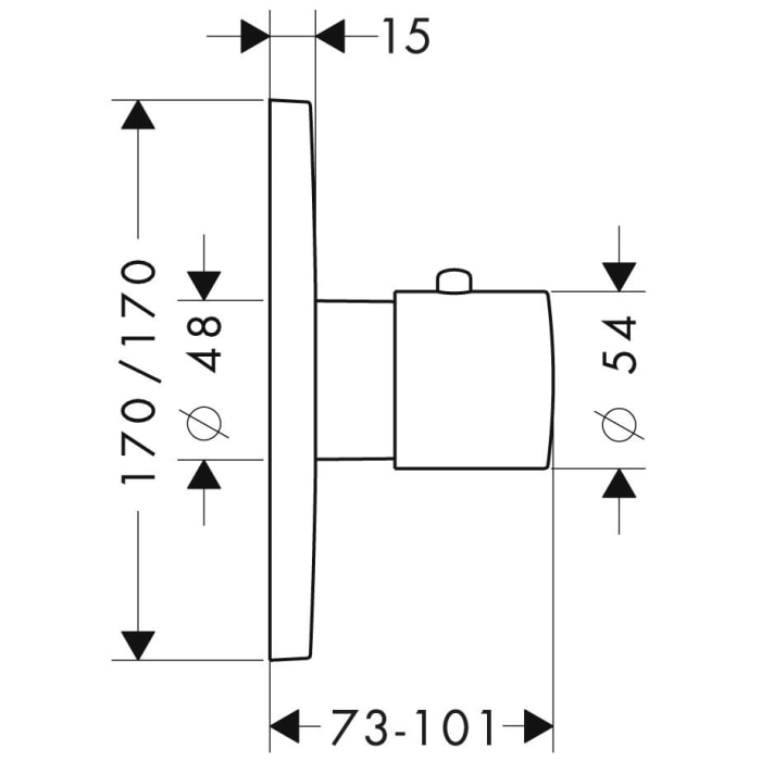 AXOR Citterio M Thermostat Unterputz