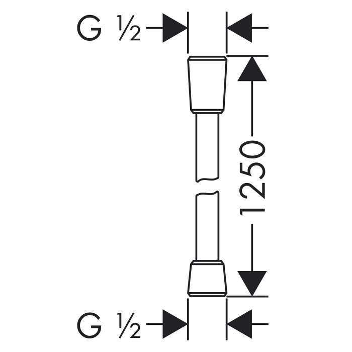 hansgrohe Isiflex Brauseschlauch 125 cm
