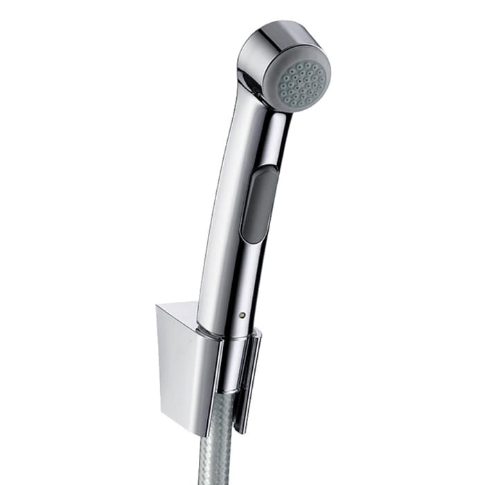 hansgrohe Bidette Handbrause 1jet mit Brausehalter und Druckschlauch 125 cm