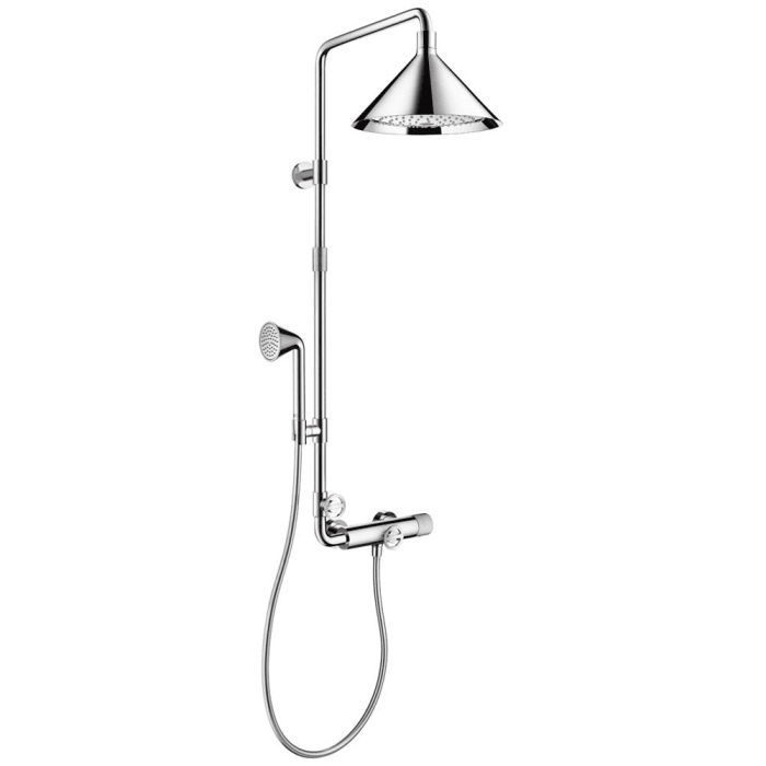 AXOR Showerpipe mit Thermostat und 2jet Kopfbrause designed by Front