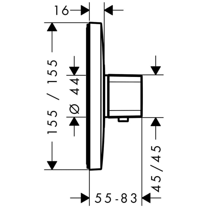 hansgrohe Ecostat E Thermostat
