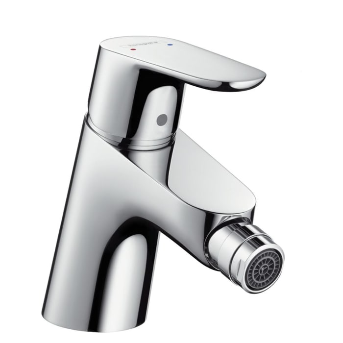 hansgrohe Focus Einhebel-Bidetmischer mit Push-Open Ablaufgarnitur