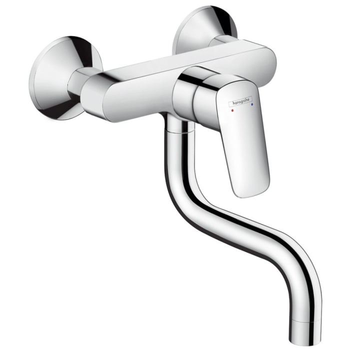 hansgrohe Logis M31 Einhebel-Küchenmischer, Wandmontage Lowspout, 1jet