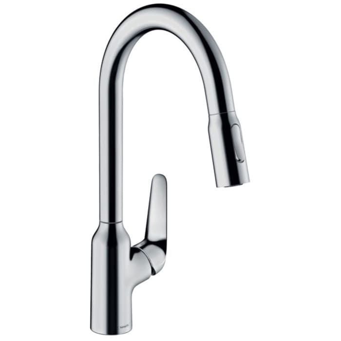 hansgrohe Focus M42 Einhebel-Küchenmischer 220, Ausziehbrause, 2jet