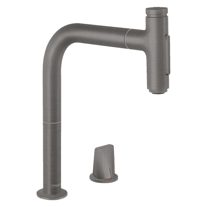 hansgrohe Metris Select M71 2-Loch Einhebel-Küchenmischer 200, Ausziehbrause, 2jet, sBox