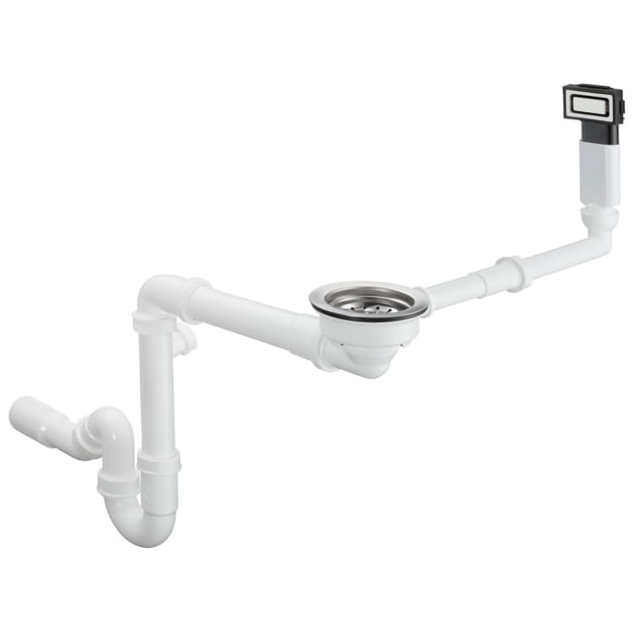 hansgrohe D14-10 Manuelle Ab- und Überlaufgarnitur für Einzelbecken