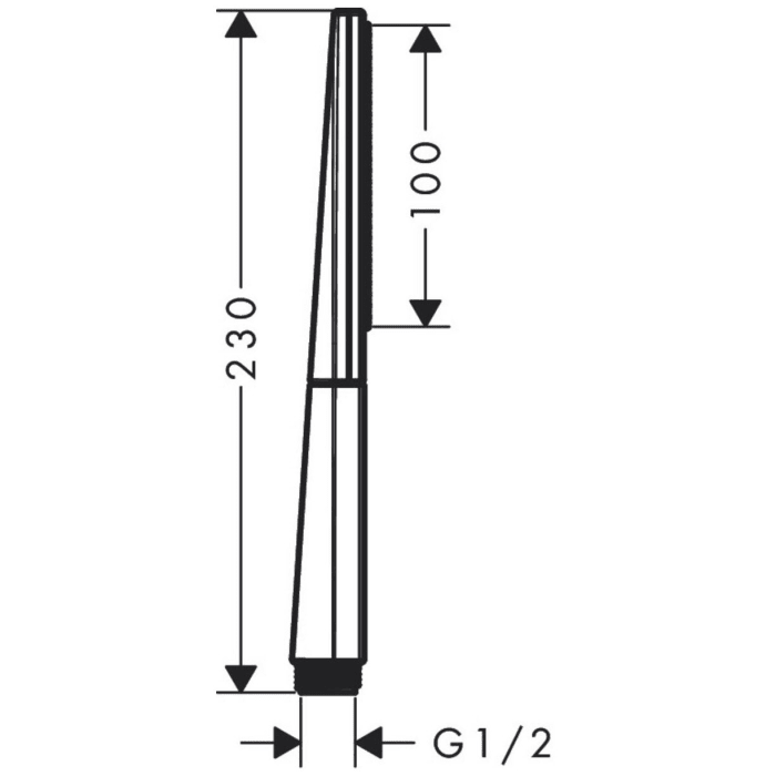 hansgrohe Rainfinity Stabhandbrause 100 1jet EcoSmart