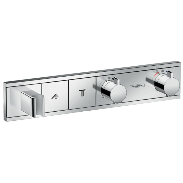hansgrohe RainSelect Fertigset Unterputz für 2 Verbraucher m. integr. Brausehalter