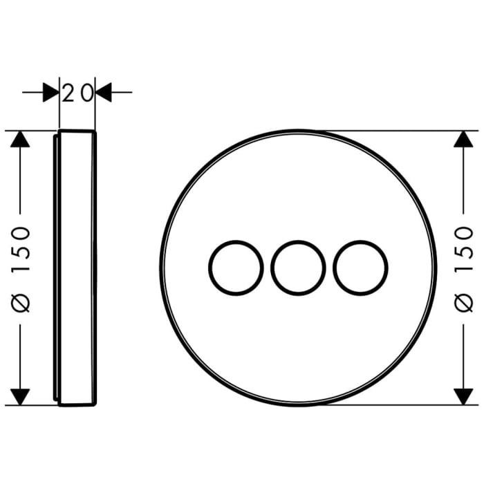 hansgrohe ShowerSelect S Ventil Unterputz für 3 Verbraucher