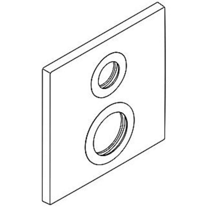 AXOR Citterio Ersatz-Vierkantrosette für Wannenmischer UP
