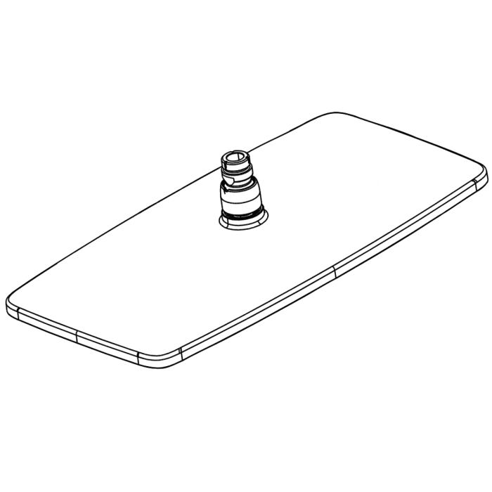 hansgrohe Ersatz-Kopfbrause mit Außengewinde