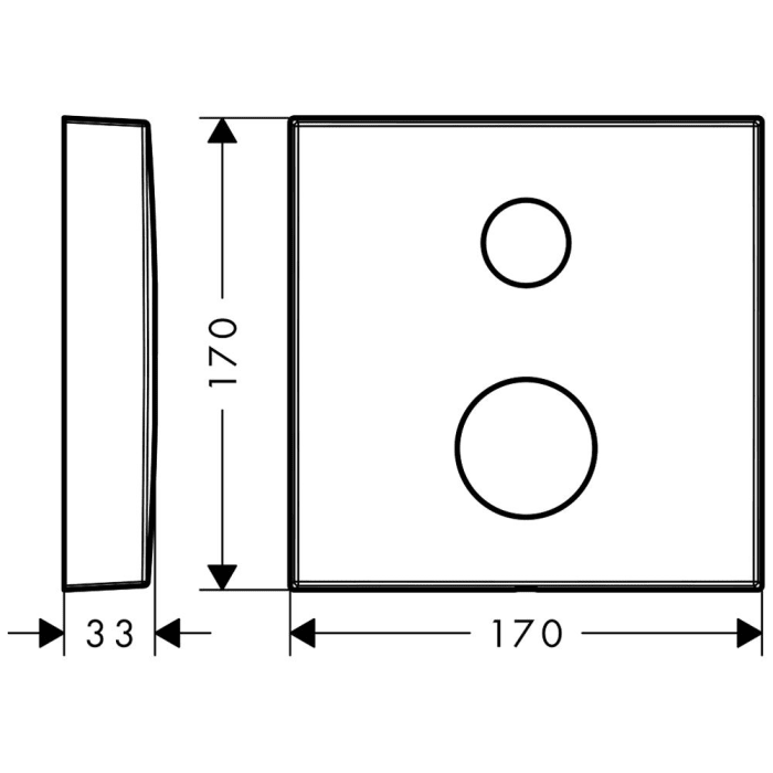 AXOR Verlängerungsrosette 2-Loch