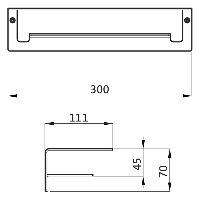Herzbach LIVING Wandablage 30 cm