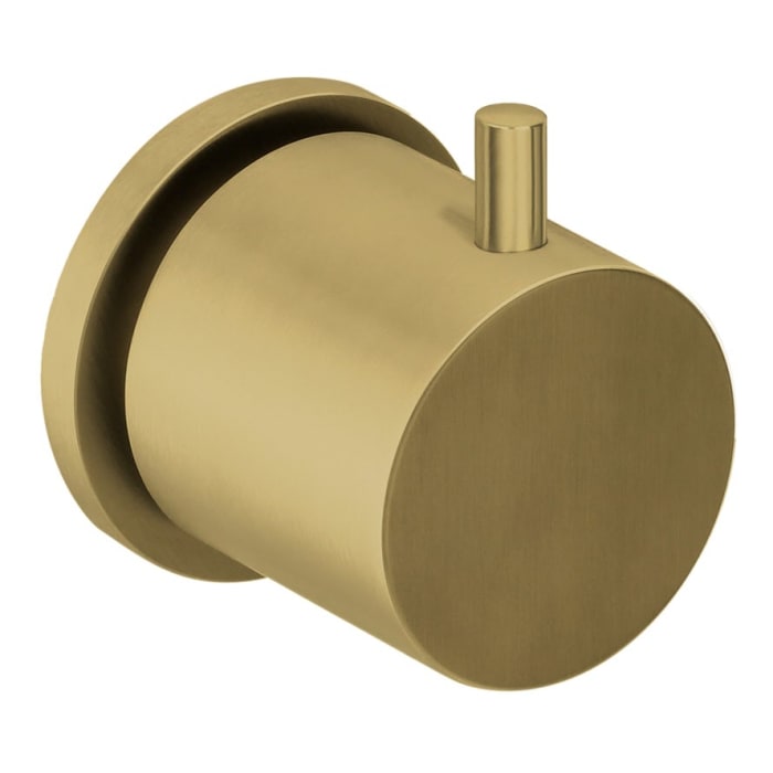 Herzbach DESIGN IX PVD BRASS STEEL Unterputzventil und 2- oder 3-Wegeumsteller Farbset