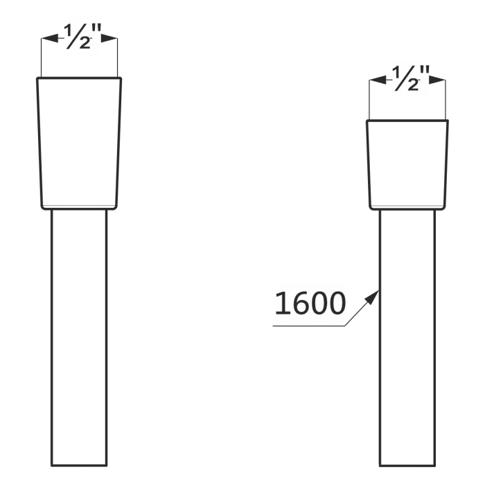 Herzbach LIVING SPA Brauseschlauch Kunststoff 160 cm