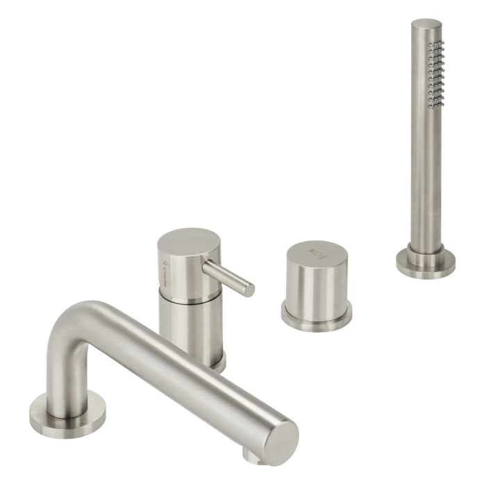 Herzbach DESIGN IX Vierloch-Wannenarmatur für Fliesen- oder Wannenrandmontage