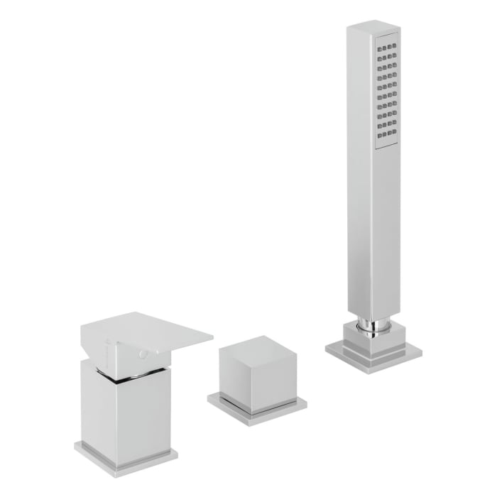 Herzbach NEO CASTELL Dreiloch-Wannenarmatur für Fliesen- oder Wannenrandmontage