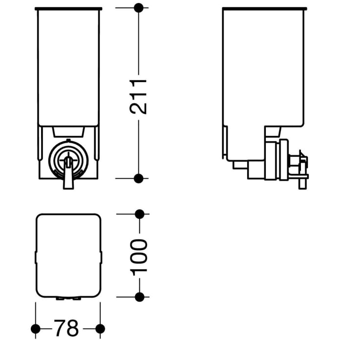 HEWI Ersatz-Leerflasche inkl. Schaumpumpe