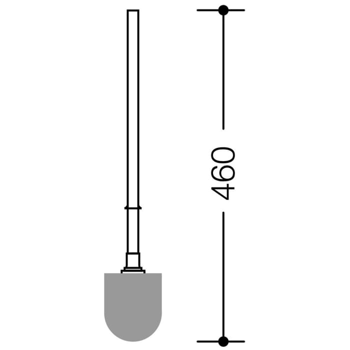 HEWI Serie 805 Ersatz WC Bürste