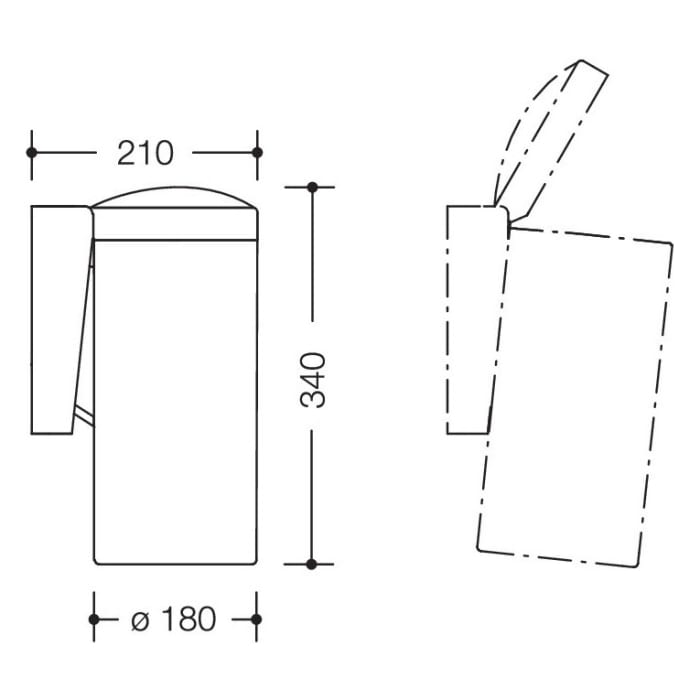 HEWI Serie 477 Abfallbehälter